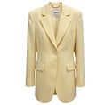 Load image into Gallery viewer, Moschino Light Yellow Classic One Button Blazer
