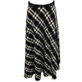 Load image into Gallery viewer, Akris Punto Black / Cream / Camel Plaid Midi Skirt
