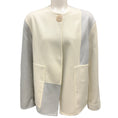 Load image into Gallery viewer, Fabiana Filippi Cream / Grey Cashmere Jacket
