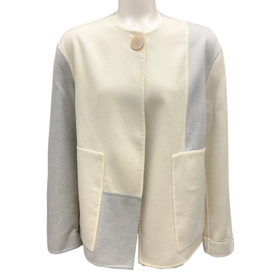 Fabiana Filippi Cream / Grey Cashmere Jacket