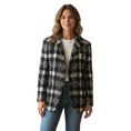 Load image into Gallery viewer, Veronica Beard Black Multi Crispin Coat
