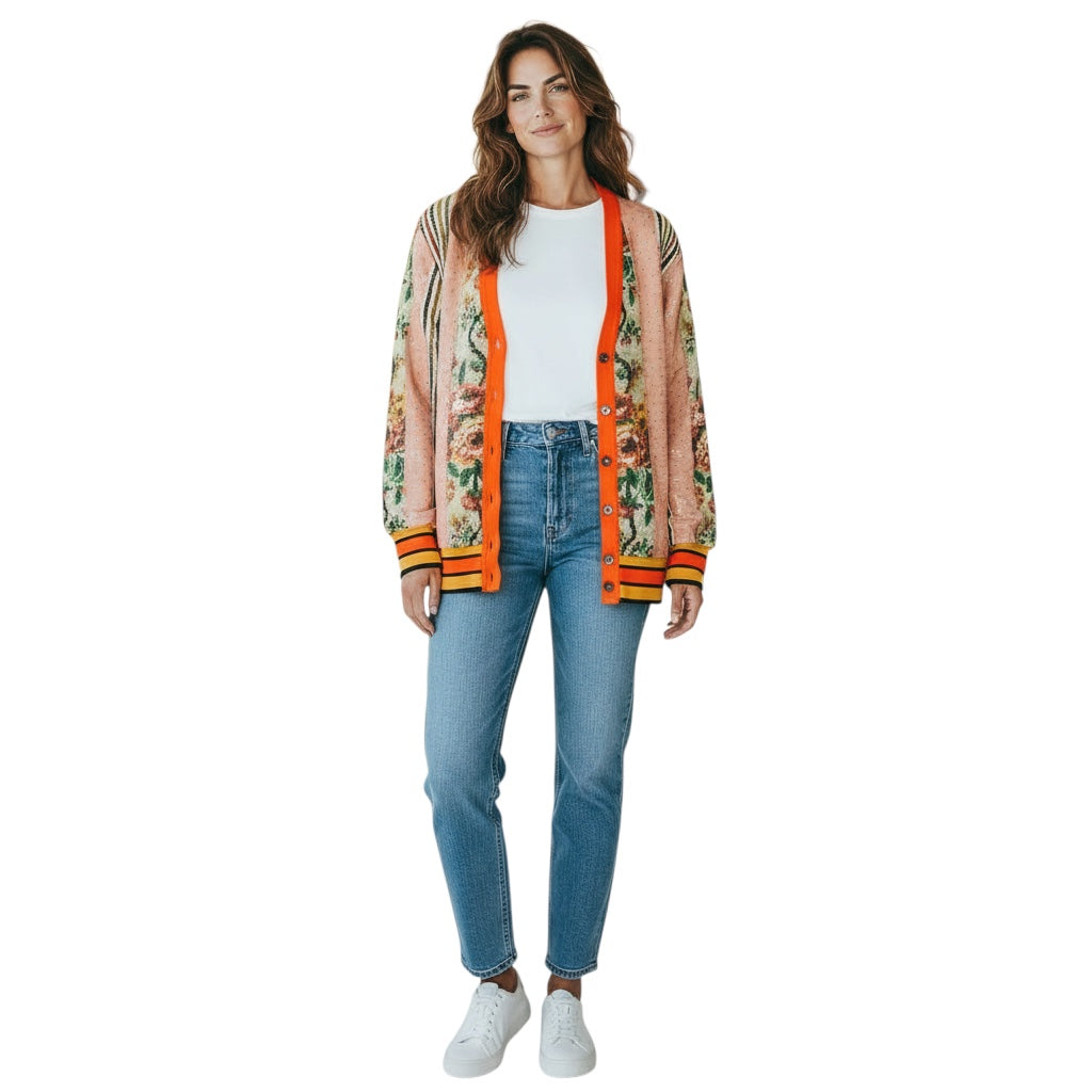 Pierre-Louis Mascia Multi Sequined Cardigan Sweater