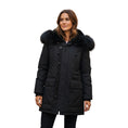 Load image into Gallery viewer, Dsquared2 Black Hooded Parka Coat with Fur
