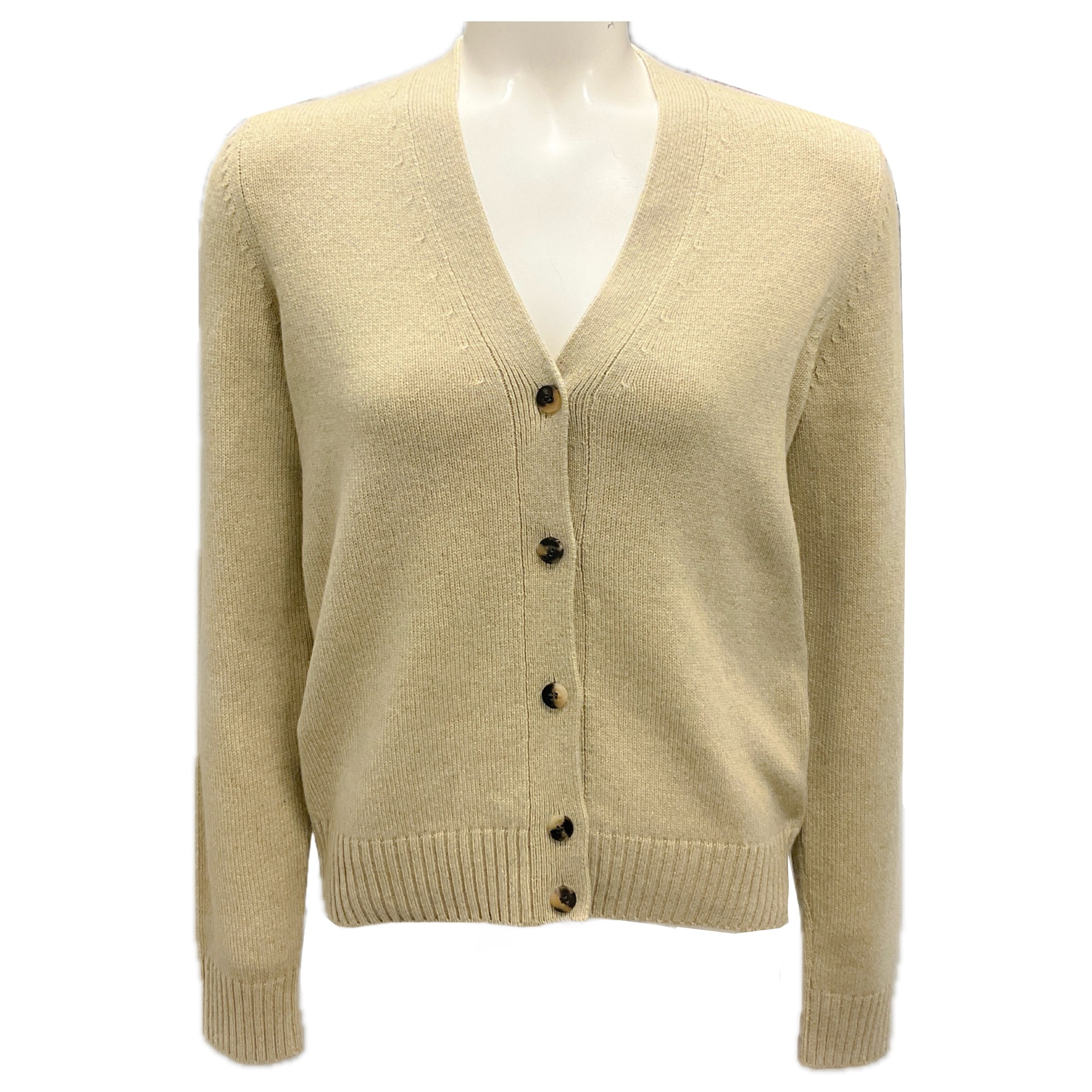 Loro Piana Beige Hot Springs Baby Cashmere Parksville Cardigan Sweater