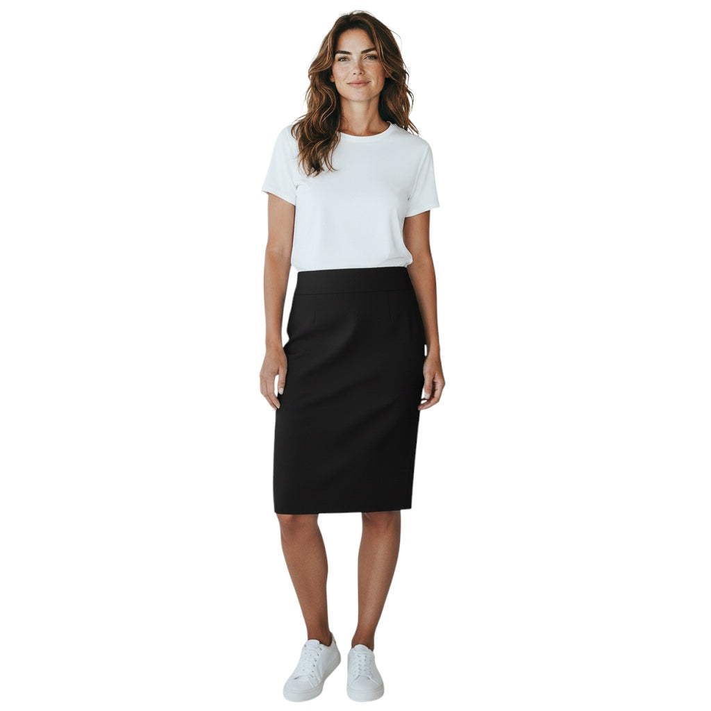 Chanel Black 2008 Wool Pencil Skirt