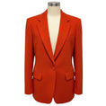 Load image into Gallery viewer, Dries Van Noten Rust One Button Wool Tweed Blazer Jacket
