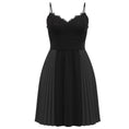 Load image into Gallery viewer, Givenchy Black Pleated Sleeveless Lace Cocktail Dress

