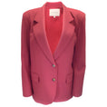 Load image into Gallery viewer, Lafayette 148 New York Raspberry Red Classic Two-Button Wool Blazer
