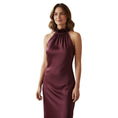 Load image into Gallery viewer, Rosetta Getty Maroon Drawstring Neck Dress
