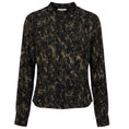 Load image into Gallery viewer, Isabel Marant Black / Tan Printed Silk Ilda Shirt / Blouse
