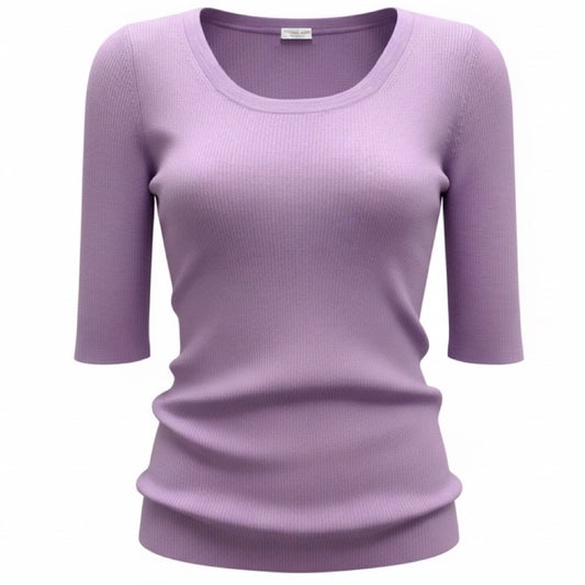 Michael Kors Collection Freesia Cashmere Three Quarter Sleeve Sweater