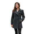 Load image into Gallery viewer, Christian Dior Charcoal Grey Double Breasted Cashmere Coat
