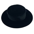 Load image into Gallery viewer, Chanel Vintage Rare Black Grosgrain Trimmed Velvet Hat
