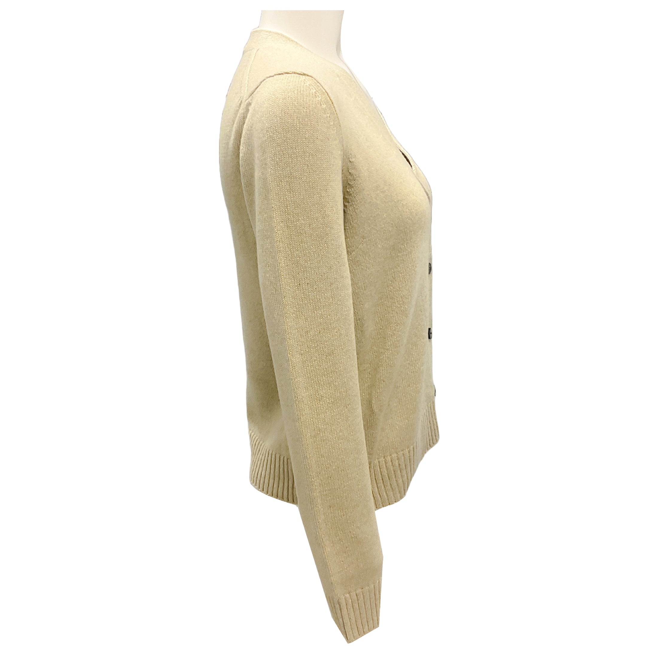 Loro Piana Beige Hot Springs Baby Cashmere Parksville Cardigan Sweater
