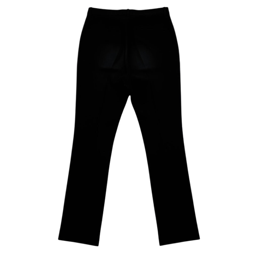 Valentino Black Silk Dress Pants / Trousers