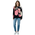 Load image into Gallery viewer, Chanel Black / White / Pink Cashmere Knit Pullover Sweater
