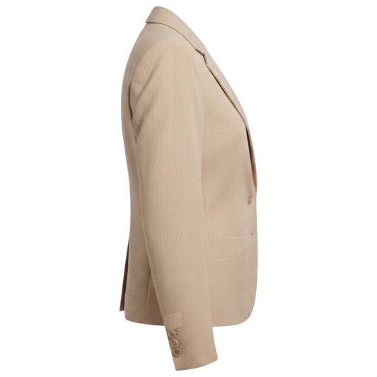 Fabiana Filippi Tan / White Striped Cotton Blazer
