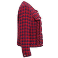 Load image into Gallery viewer, Iro Red / Blue Quilombe Metallic Frayed Tweed Blazer Jacket
