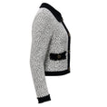 Load image into Gallery viewer, L'Agence White / Black Arielle Knit Jacket
