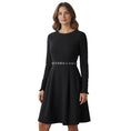 Load image into Gallery viewer, Proenza Schouler Black / Silver Hook Detail Long Sleeved Crepe Dress
