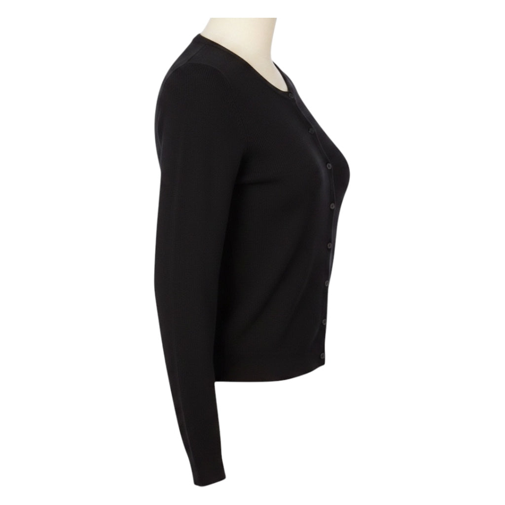 Lisa Perry Black Cashmere Knit Cardigan Sweater and Tank Top Set