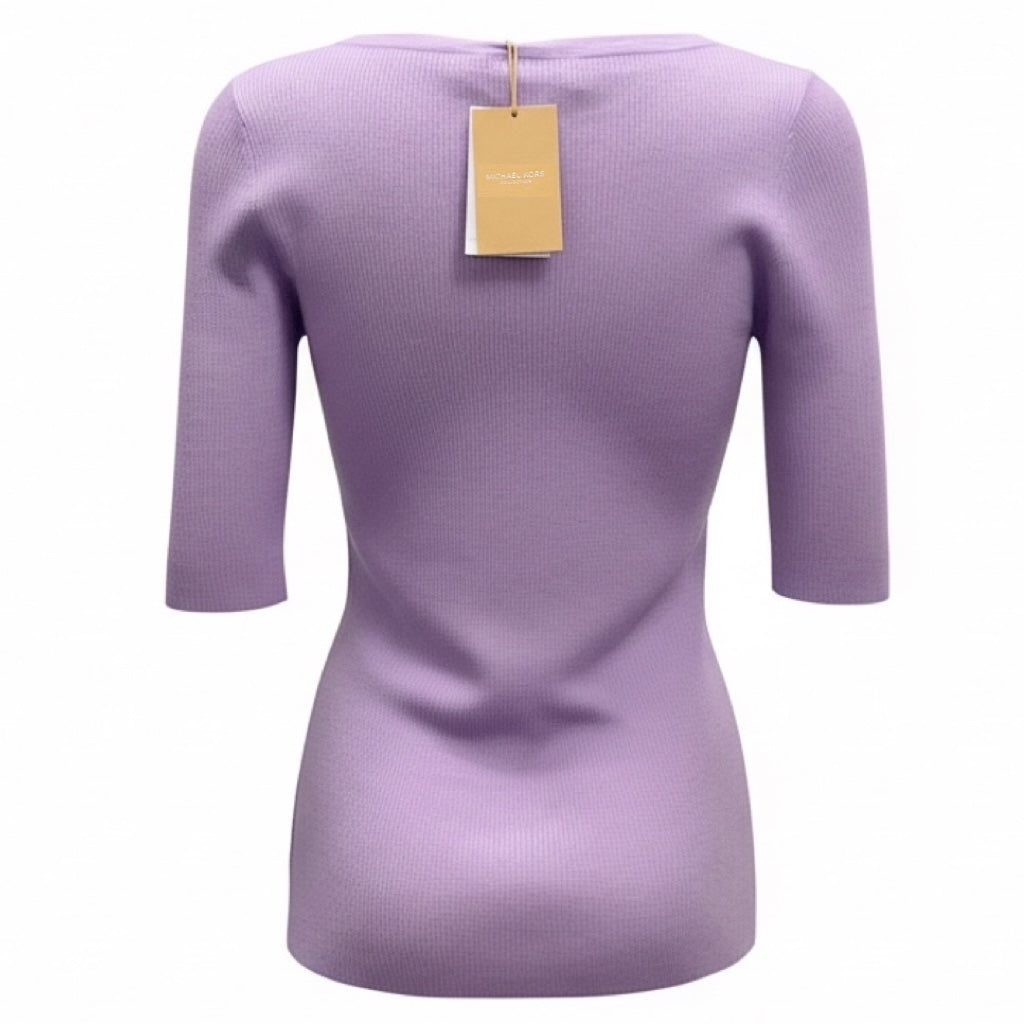 Michael Kors Collection Freesia Cashmere Three Quarter Sleeve Sweater
