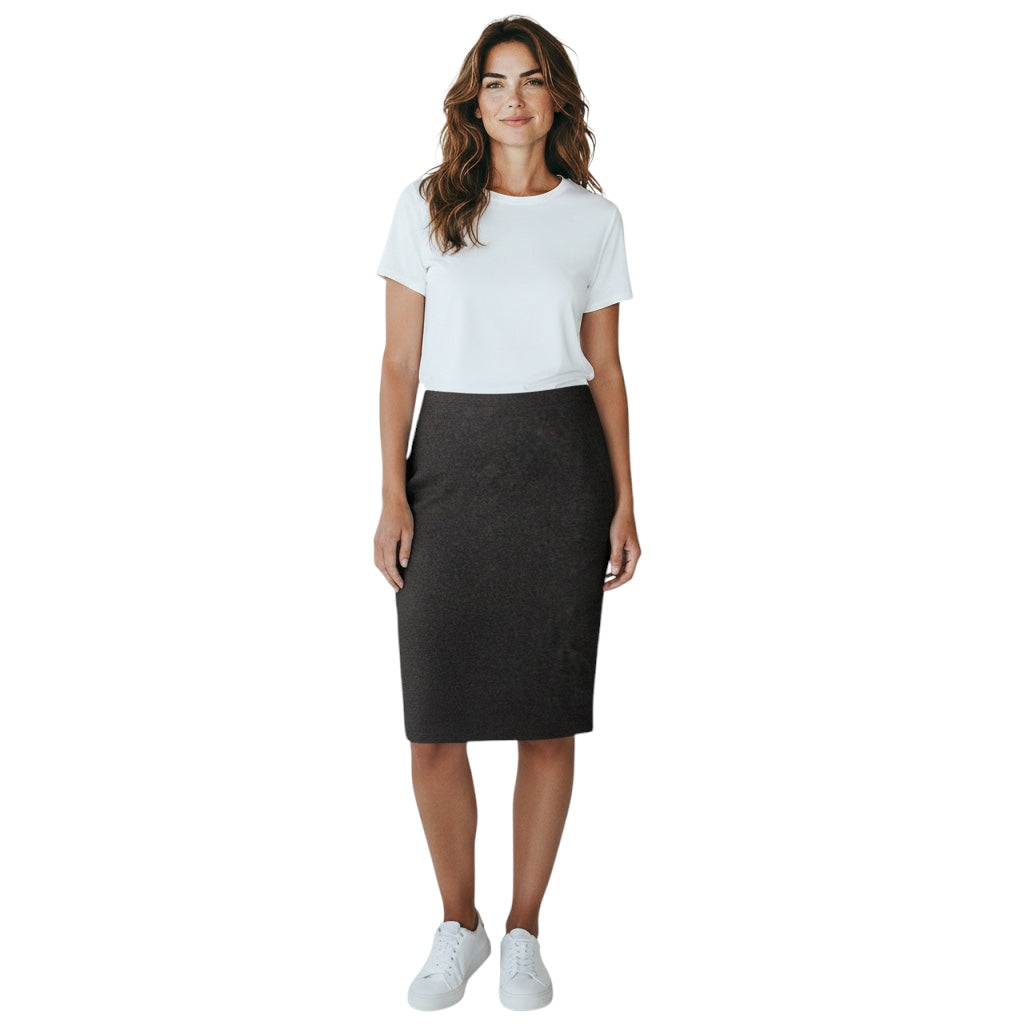 Loro Piana Dark Purple Cashmere and Silk Skirt