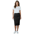 Load image into Gallery viewer, Dolce & Gabbana Black Stretch Satin Pencil Skirt
