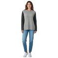 Load image into Gallery viewer, Fabiana Filippi Grey Monili Bead Embellished Two Tone Cashmere Knit Pullover Sweater
