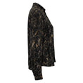 Load image into Gallery viewer, Isabel Marant Black / Tan Printed Silk Ilda Shirt / Blouse
