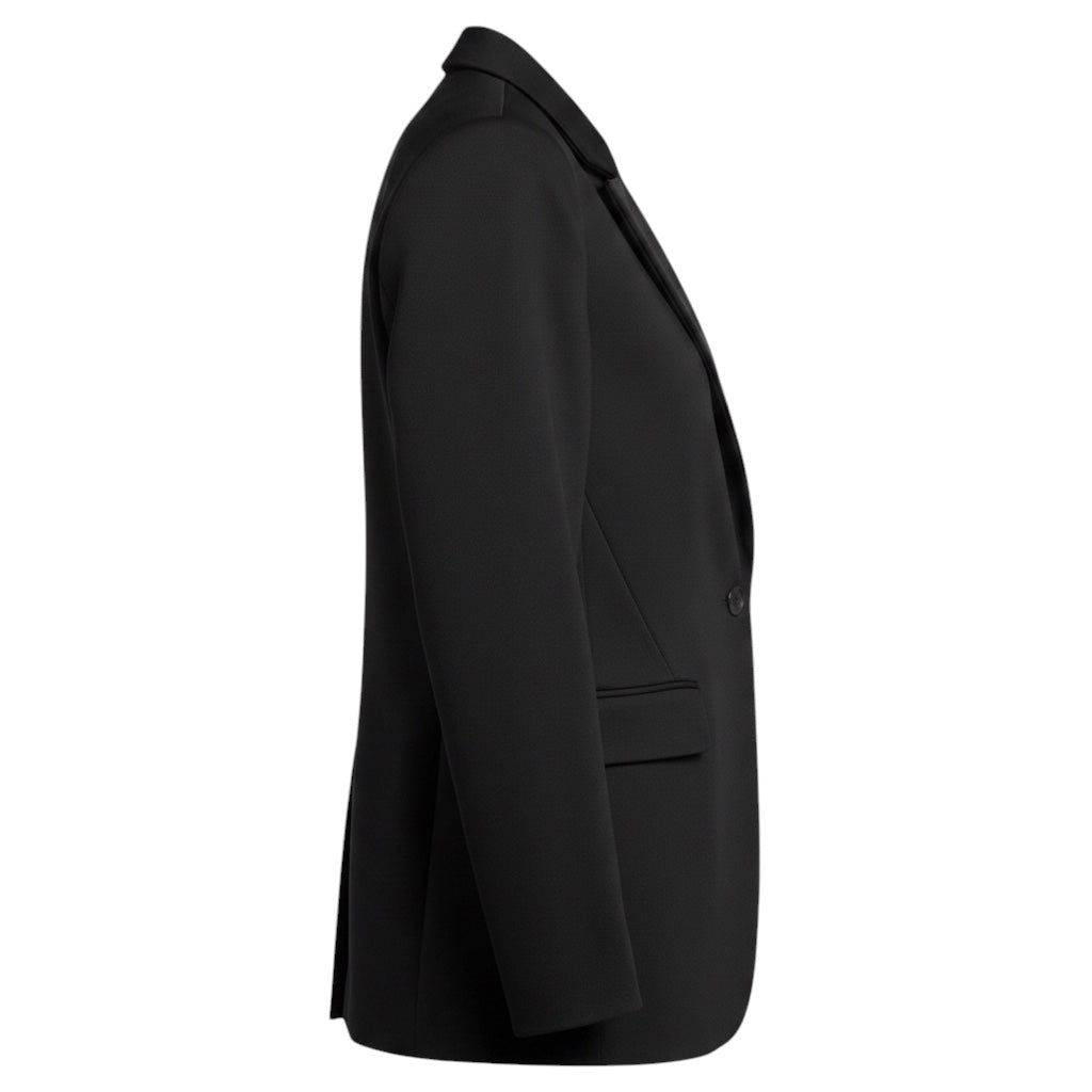 Alice + Olivia Black Single Button Blazer Jacket