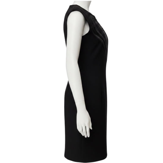 Christopher Kane Black Heart Embroidered Cocktail Dress