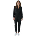 Load image into Gallery viewer, Maison Martin Margiela Black Long Sleeved Cinched Waist Crepe Jumpsuit
