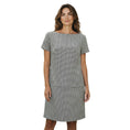 Load image into Gallery viewer, Ralph Lauren Black Label Black / White Houndstooth Wool Dress

