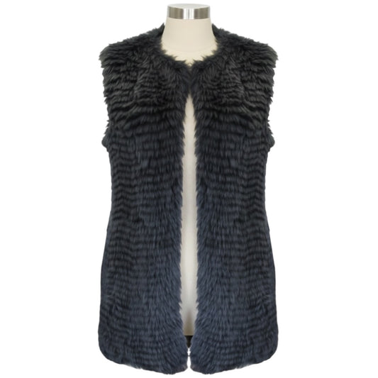 Ralph Lauren Collection Blue Silk Lined Lamb Shearling Vest