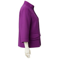 Load image into Gallery viewer, Akris Punto Magenta Button Front Wool and Angora Jacket
