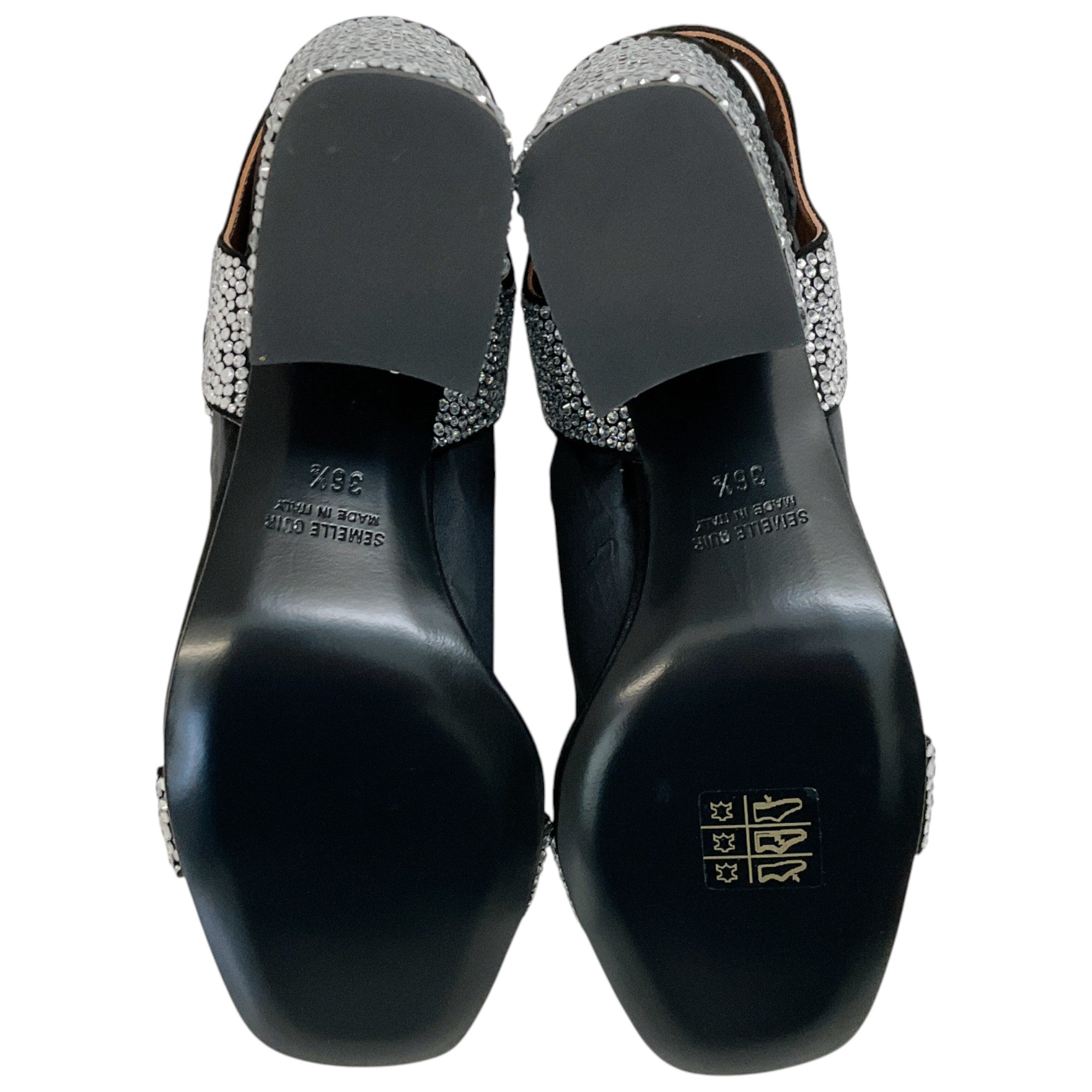 Laurence Dacade Silver Strass Sandra Sandals