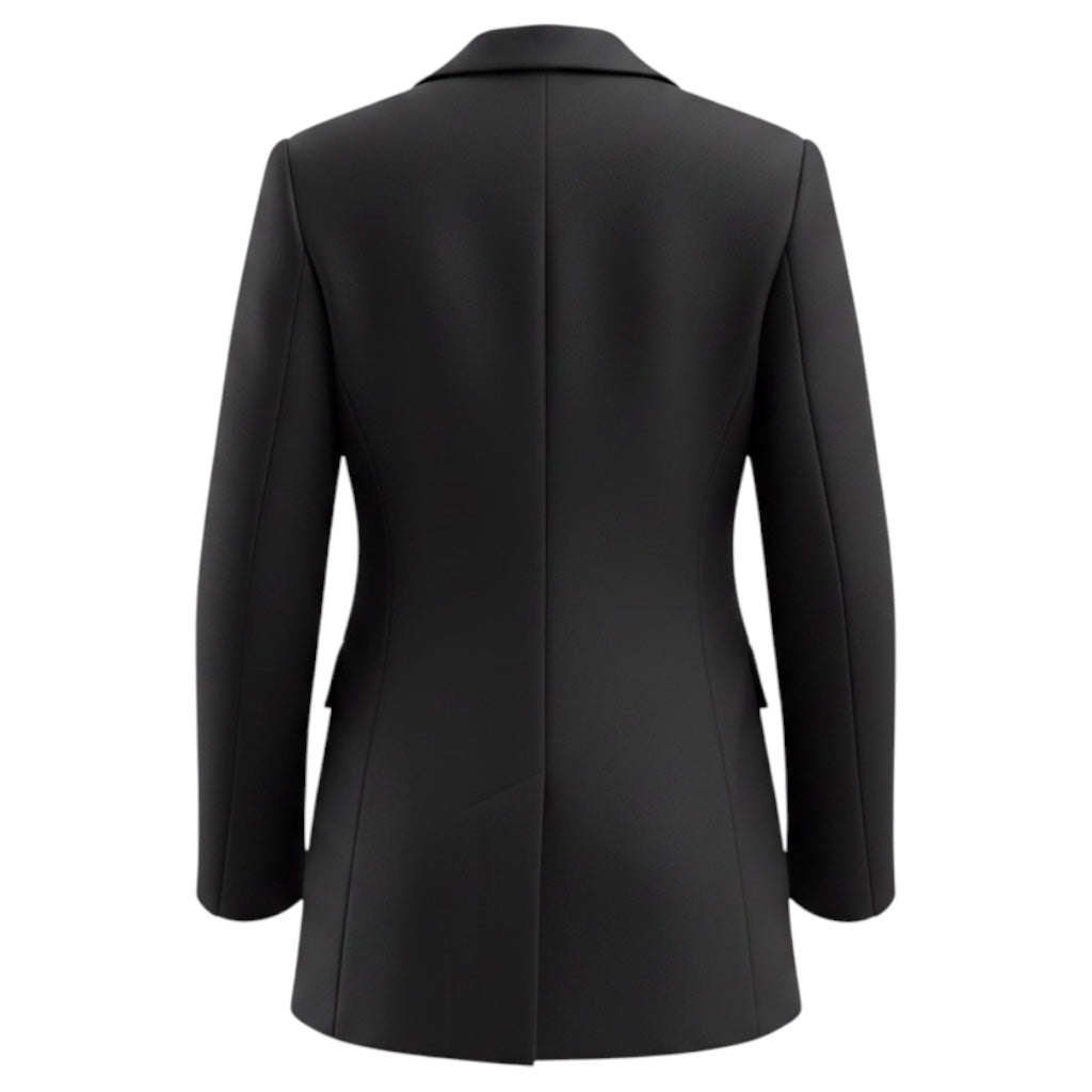 Alice + Olivia Black Single Button Blazer Jacket