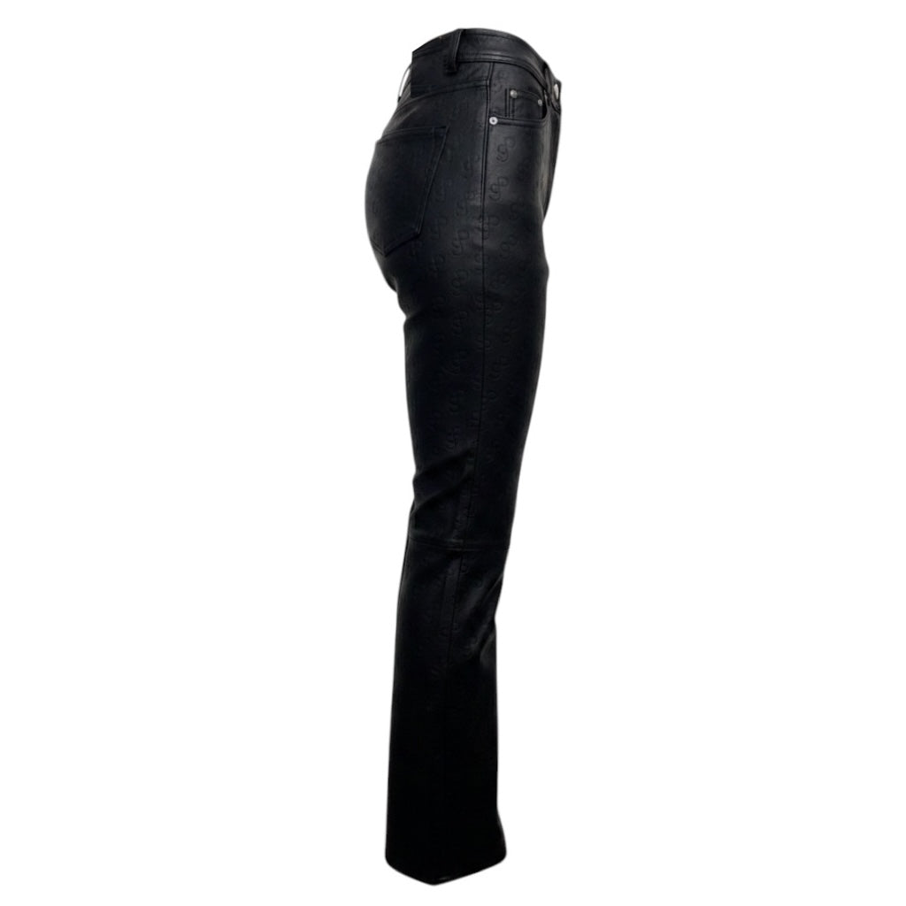 Saks Potts Black Lamb Leather Rosita Pants