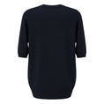 Load image into Gallery viewer, Pringle of Scotland Navy Blue Cashmere Knit Sweater with Black Leather
