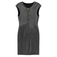 Load image into Gallery viewer, Balmain Silver Metallic Embellished Cocktail Dress
