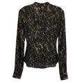 Load image into Gallery viewer, Isabel Marant Black / Tan Printed Silk Ilda Shirt / Blouse
