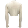 Load image into Gallery viewer, Khaite Ivory Cropped Cashmere Knit Cardigan Sweater
