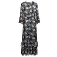 Load image into Gallery viewer, Liberty of London Navy Blue Multi Floral Silk Maxi Dress
