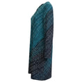 Load image into Gallery viewer, St. John Turquoise / Teal Multi Viscose and Wool Knit Coat and Dress Set
