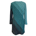 Load image into Gallery viewer, St. John Turquoise / Teal Multi Viscose and Wool Knit Coat and Dress Set
