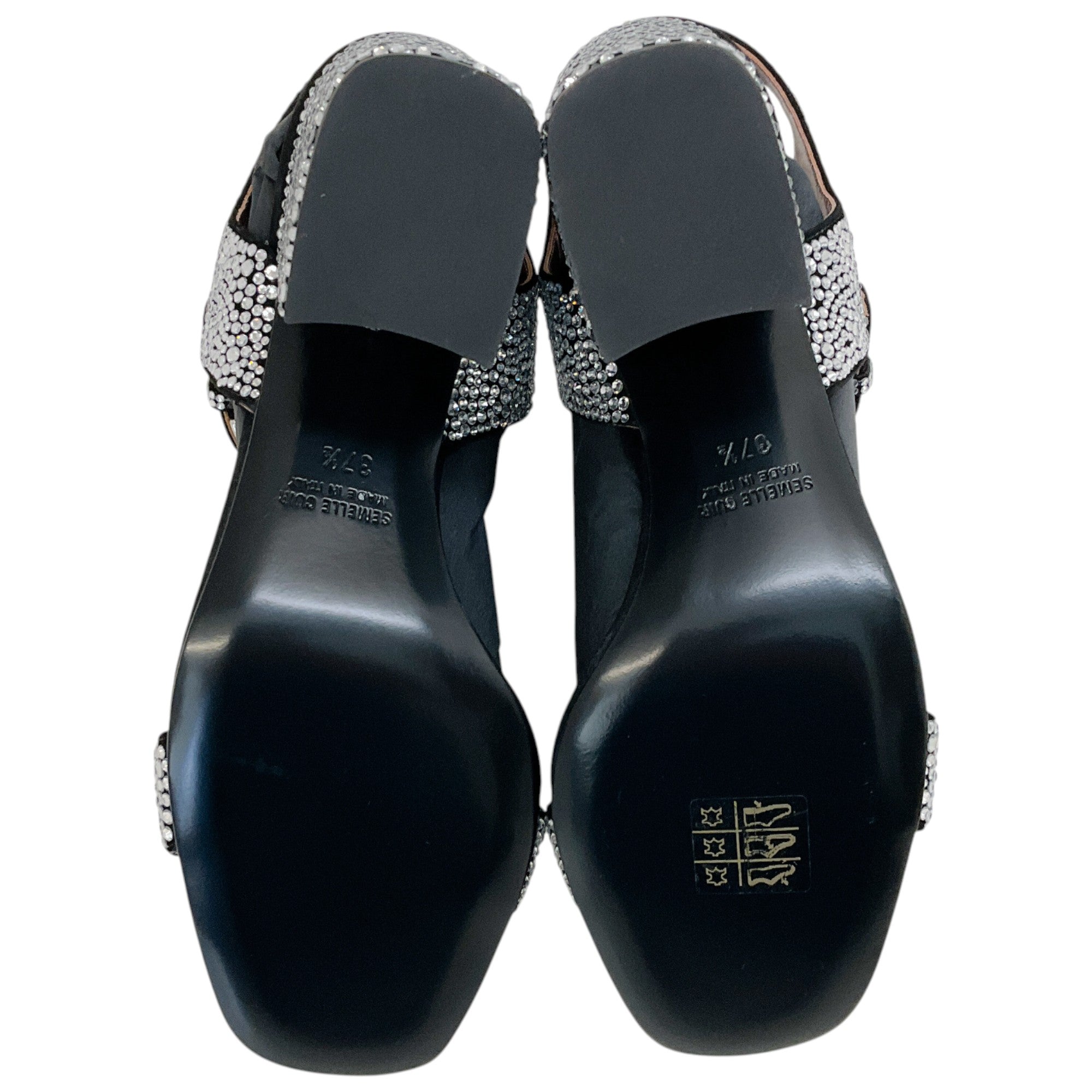 Laurence Dacade Silver Strass Sandra Sandals