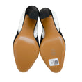 Load image into Gallery viewer, Alexandre Vauthier Black Satin Slingback Pumps with Gold Cap Toe
