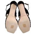 Load image into Gallery viewer, Jimmy Choo Black Suede Aura 95 Sandals With Pearls
