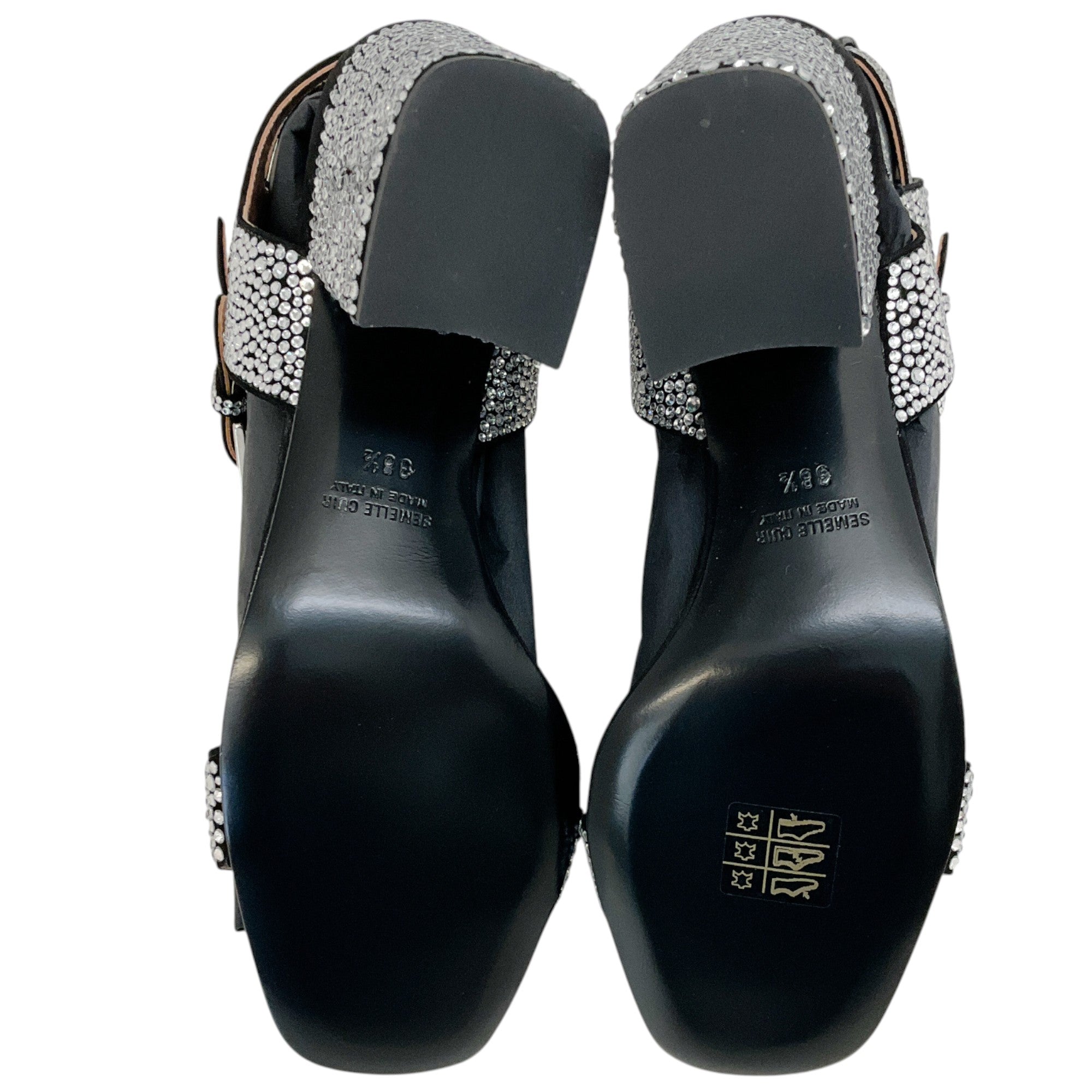 Laurence Dacade Silver Strass Sandra Sandals